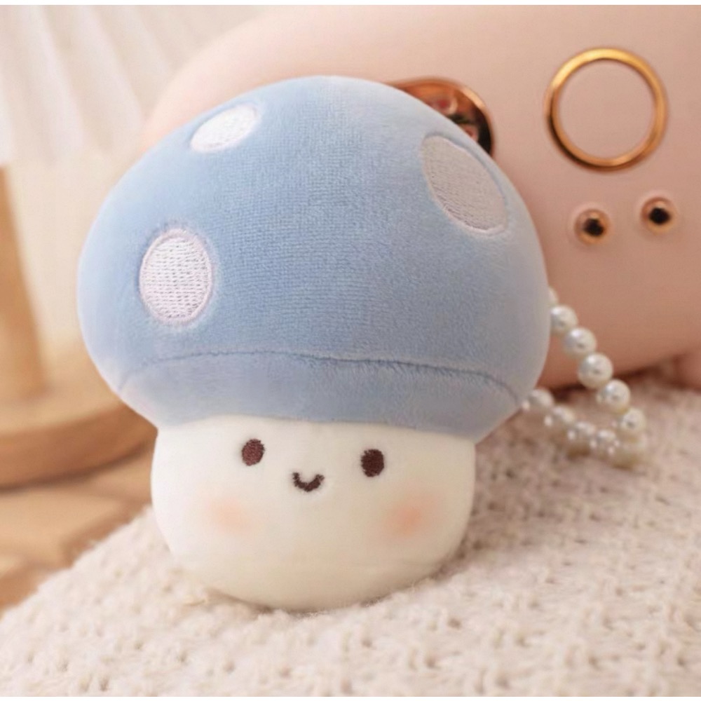 🍄 軟Q軟Q的蘑菇造型珍珠鏈掛飾-規格圖5