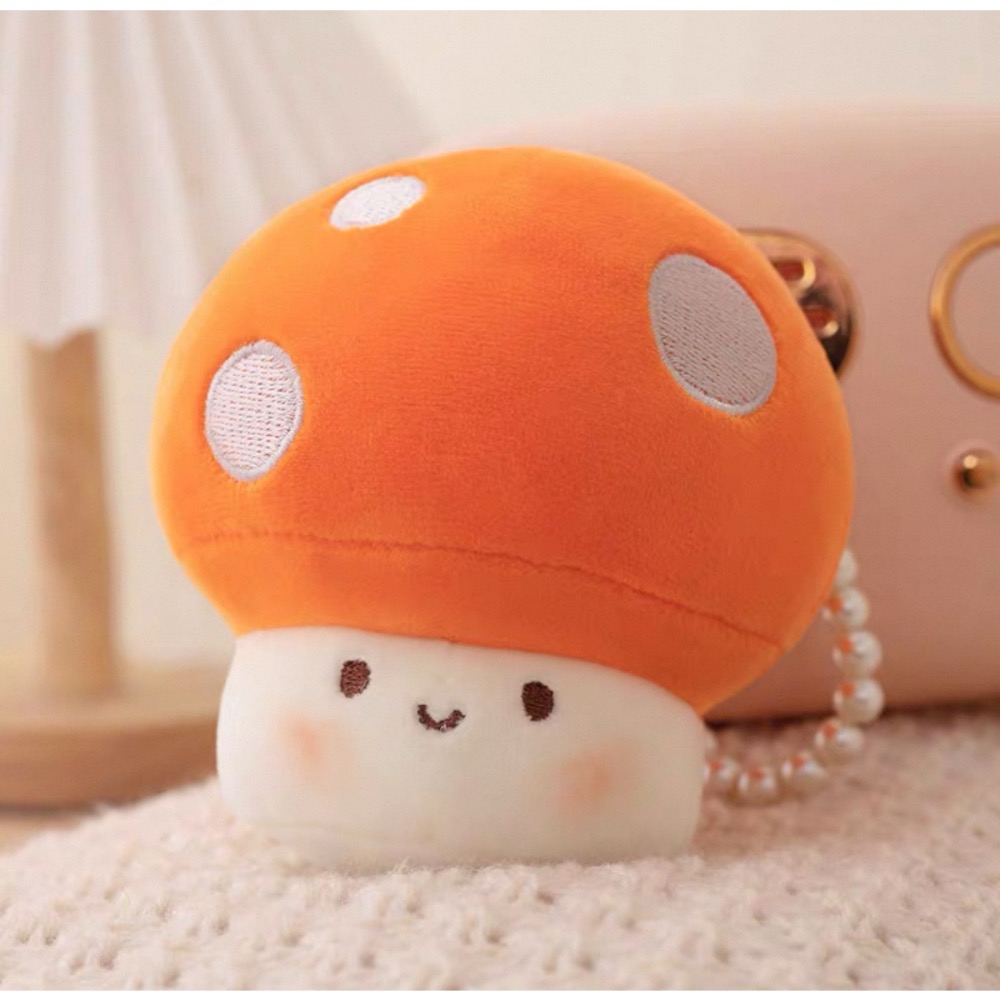 🍄 軟Q軟Q的蘑菇造型珍珠鏈掛飾-規格圖5