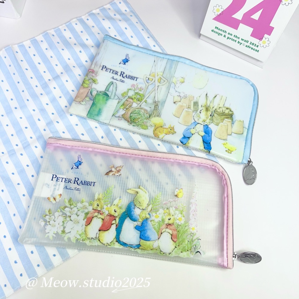 🐰 比得兔側開拉鍊收納袋/筆袋-細節圖2