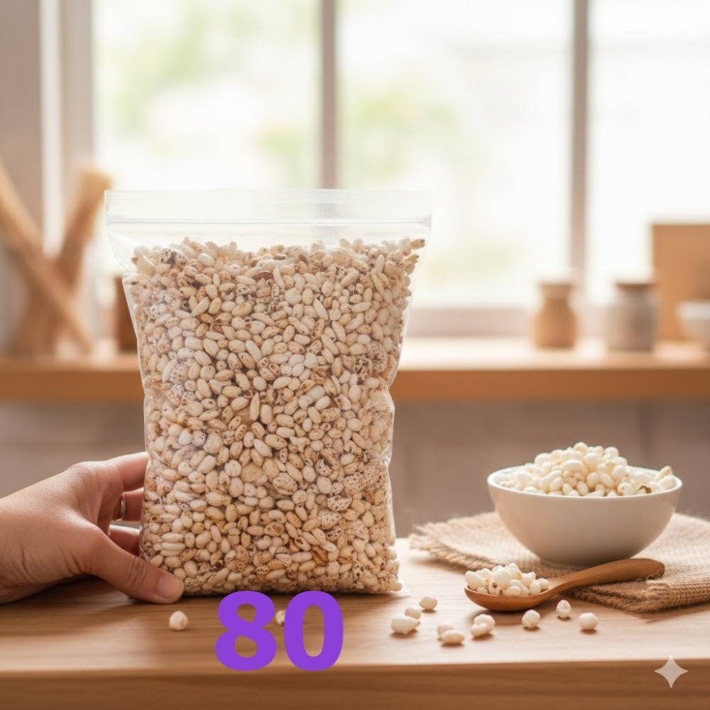 玉竹軒米香小舖-無調味米香粒(白米粒、胚芽米粒、小麥粒、糙薏仁粒、五穀雜糧粒)150-180g/包-規格圖1