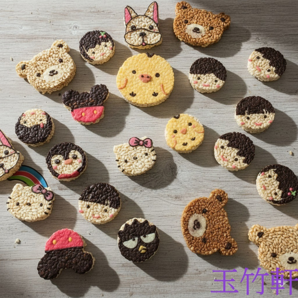 玉竹軒米香小舖-2D平面無嘴貓8.5cm獨立包裝(單種品項.口味至少10個)-細節圖4