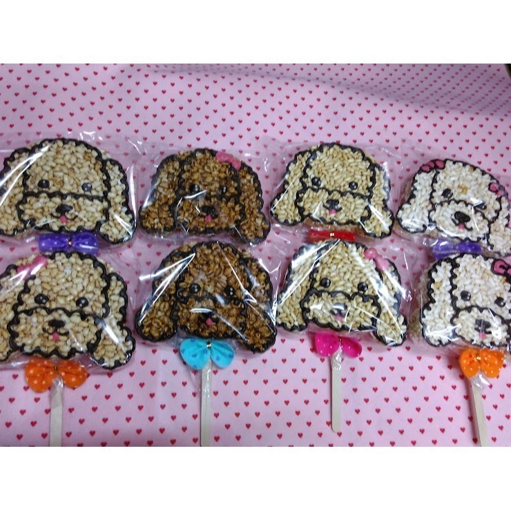 玉竹軒米香小舖-造型款(裸裝)貴賓狗-原味/黑糖/胚芽/小麥(單種品項.口味至少10個)(請備註要男生款、女生款)-細節圖2