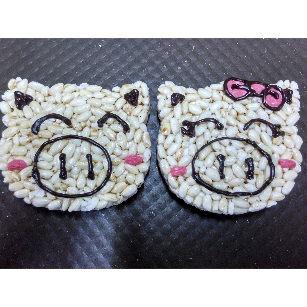 玉竹軒米香小舖-造型款(裸裝)-笑臉豬/淑女豬(單種品項.口味至少10個)-細節圖2