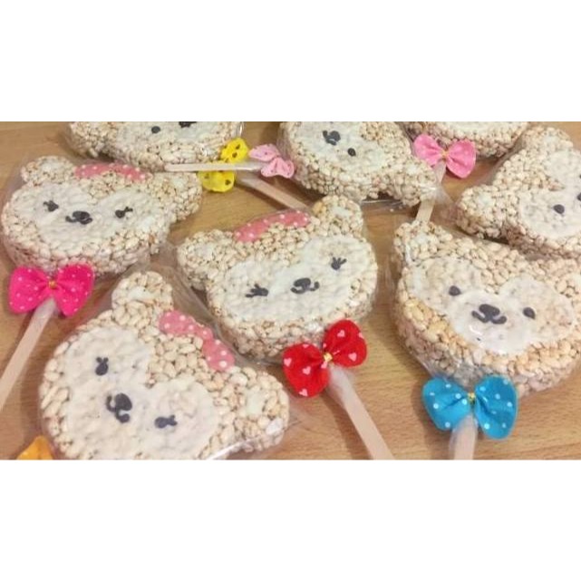 玉竹軒米香小舖-造型款(棒棒)-15公分答非所問的熊(單種品項.口味至少10個)-細節圖2