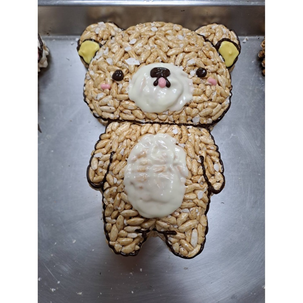 玉竹軒米香小舖-造型款(裸裝)-全身拉拉熊20*14.4.5公分(原味/黑糖/胚芽米/小麥/玉米)-細節圖2