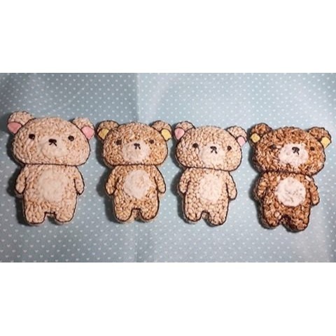 玉竹軒米香小舖-造型款(裸裝)-全身拉拉熊20*14.4.5公分(原味/黑糖/胚芽米/小麥/玉米)-細節圖6