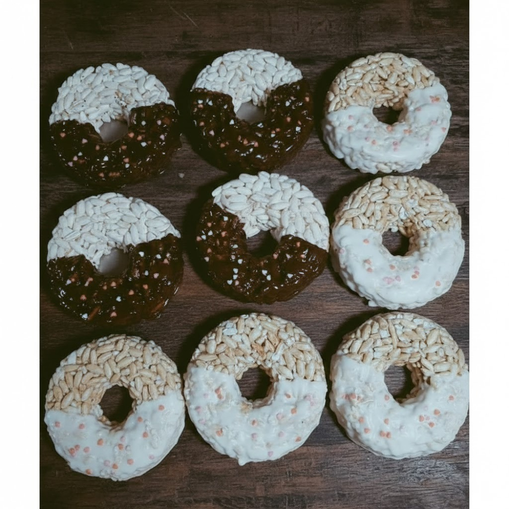 玉竹軒米香小舖-造型款(裸裝)-聖誕小甜圈(7cm)(單種品項.口味至少10個)-細節圖7