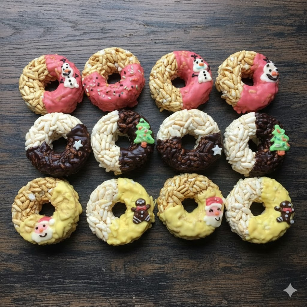 玉竹軒米香小舖-造型款(裸裝)-聖誕小甜圈(7cm)(單種品項.口味至少10個)-細節圖8