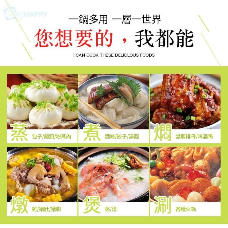 蒸籠 6人份 到 15人份 都可以直接使用 304不鏽鋼 萬用蒸鍋 SGS 適用 大同電鍋 加高鍋蓋 蒸正有料-細節圖5