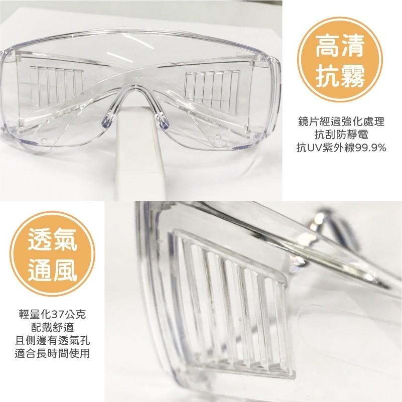 護目鏡 台灣製+現貨 防霧 抗UV400 免脫眼鏡 眼鏡 護目鏡 防護眼鏡 防風砂 防曬 機車族 保護眼鏡 買樂-細節圖7