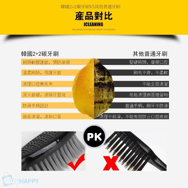 韓國軟毛牙刷（4支 卡） 超細軟毛 護齦牙刷 碳牙刷 軟毛牙刷 細毛牙刷 浴室 口腔清潔 漱洗用品 盥洗 買樂購-細節圖7