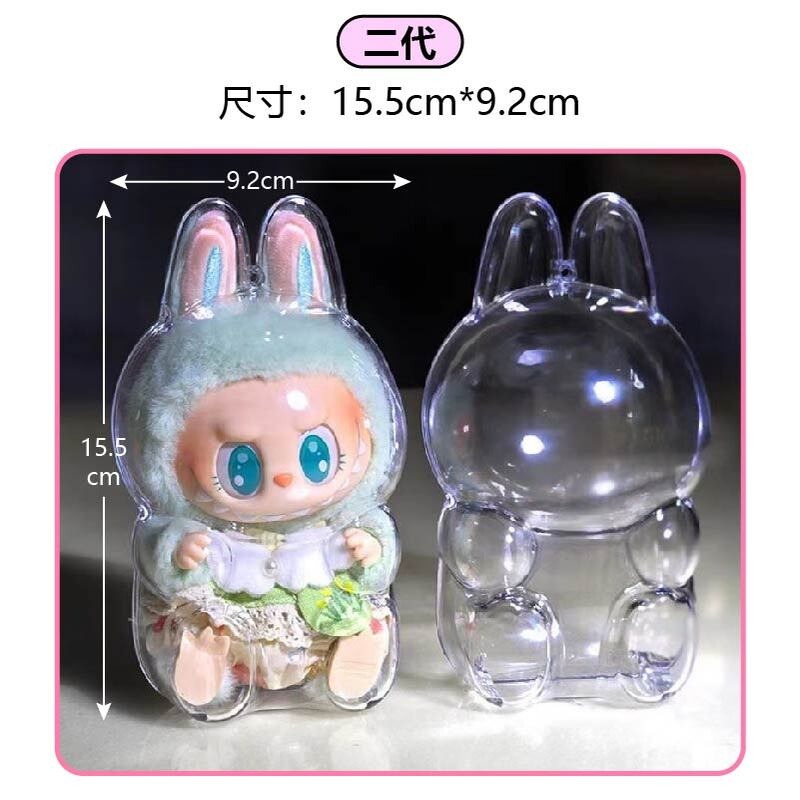 泡泡瑪特 Labubu 拉布布 Labubu坐坐派對保護殼 拉布布保護套 popmart 透明 坐坐派對 馬卡龍-細節圖6