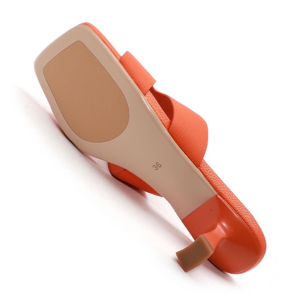 三輝皮鞋台灣設計師fnace真皮 牛皮H家風格貓跟鞋中跟拖鞋 方頭酒杯跟拖鞋中跟鞋高跟拖鞋低跟拖鞋涼拖鞋 原創作品 專櫃-細節圖7