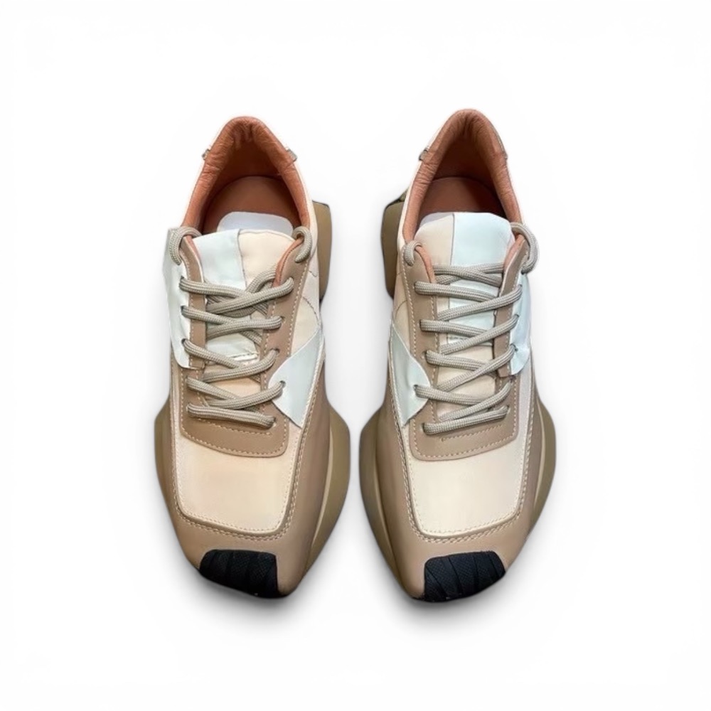 三輝皮鞋bis-vital日本製真皮運動鞋 牛皮休閒鞋 阿甘鞋 小蠻腰華夫鞋 老爹鞋 鬆糕鞋 義大利品牌限量厚底運動鞋-細節圖2