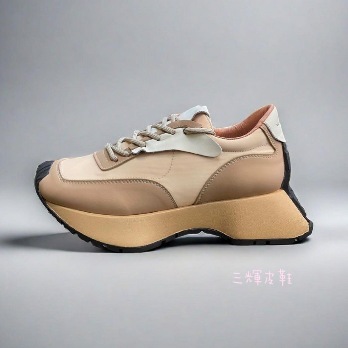 三輝皮鞋bis-vital日本製真皮運動鞋 牛皮休閒鞋 阿甘鞋 小蠻腰華夫鞋 老爹鞋 鬆糕鞋 義大利品牌限量厚底運動鞋-細節圖4