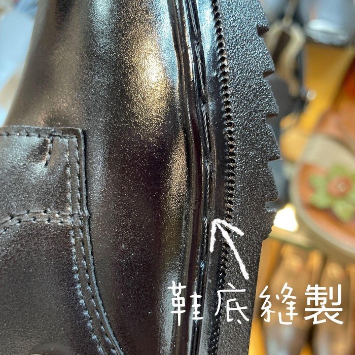 三輝皮鞋台灣製真皮皮鞋 圓頭皮鞋 固特異 MIT手工鞋 學生鞋 上班鞋 商務鞋 牛皮綁帶鞋底縫製實習男童合唱團正裝男皮鞋-細節圖5