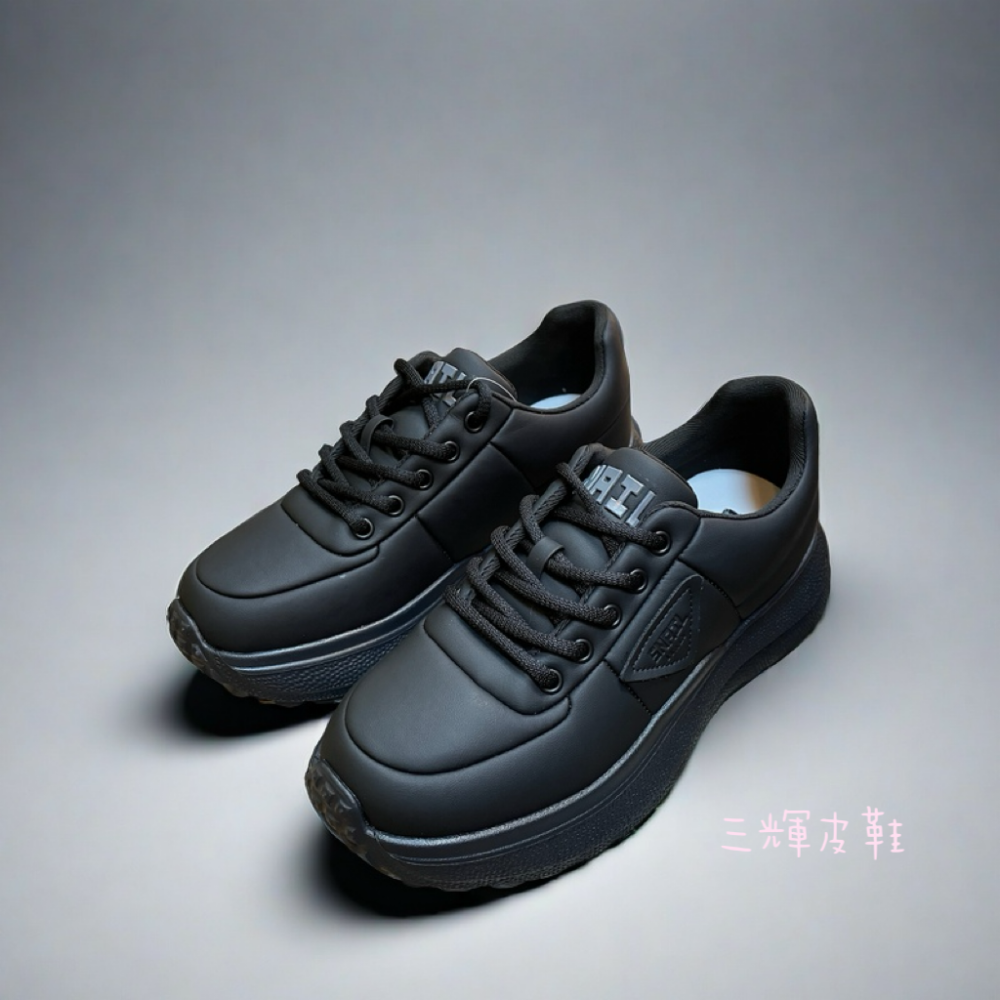 三輝皮鞋SNAIL機能雪地止滑防水 超輕量彈性皮革綁帶健走鞋 加大尺碼蝸牛足底筋膜炎拇指外翻運動鞋現貨加預購-細節圖3