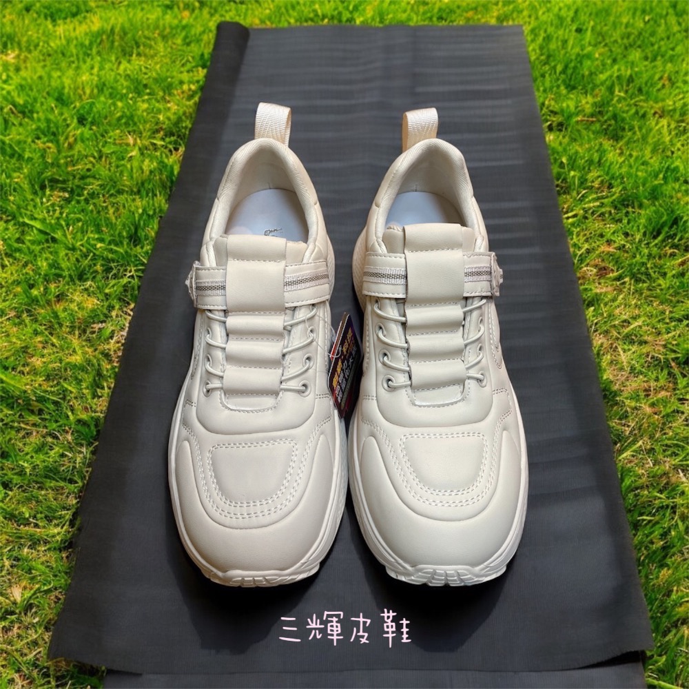 三輝皮鞋SNAIL機能雪地止滑防水 超輕量免綁帶魔鬼氈皮革休閒鞋 加大尺碼蝸牛足底筋膜炎拇指外翻健走鞋運動鞋現貨加預購-細節圖3