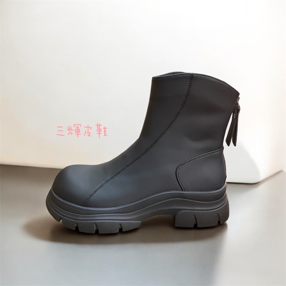 三輝皮鞋蝸牛SNAIL防水靴 中筒靴 短靴 輕量靴 防水鞋 工作靴 工裝靴 雨鞋 機能雪地止滑厚底寬楦增高鞋大頭鞋芒果頭-規格圖11
