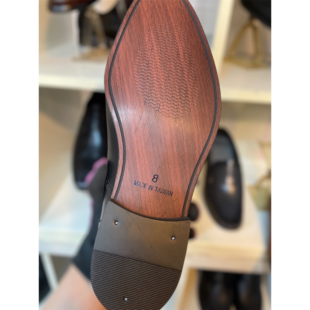 三輝皮鞋台灣製全真皮 牛皮英倫素面簡約布洛克雕花尖頭綁帶德比鞋 牛津鞋德比頭尼龍底男皮鞋 紳士鞋商務上班鞋婚鞋現貨MIT-細節圖5