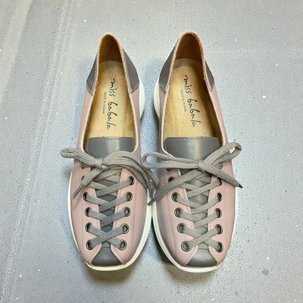 三輝皮鞋台灣製全真皮Babala MIT羊皮超輕量免綁帶皮衣交叉鞋帶綁帶風束身衣女休閒鞋輕便鞋包鞋單鞋平底鞋一腳蹬娃娃鞋-規格圖7