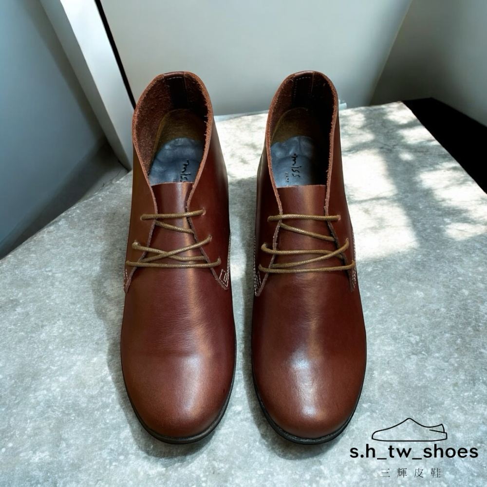 三輝皮鞋babala台灣製MIT真皮女靴 短靴牛皮靴踝靴高筒皮鞋馬丁靴平底靴厚底靴高筒靴三孔靴厚底鞋增高靴小尺碼女鞋-細節圖2