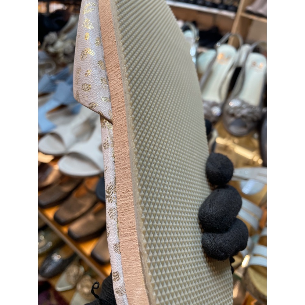 三輝皮鞋台灣製全真皮 羊皮室內拖鞋 豹紋閃光折射真皮室內拖鞋 粉紅豹頑皮豹室內鞋 防滑防臭室內拖止滑拖鞋無聲拖鞋mit-細節圖6