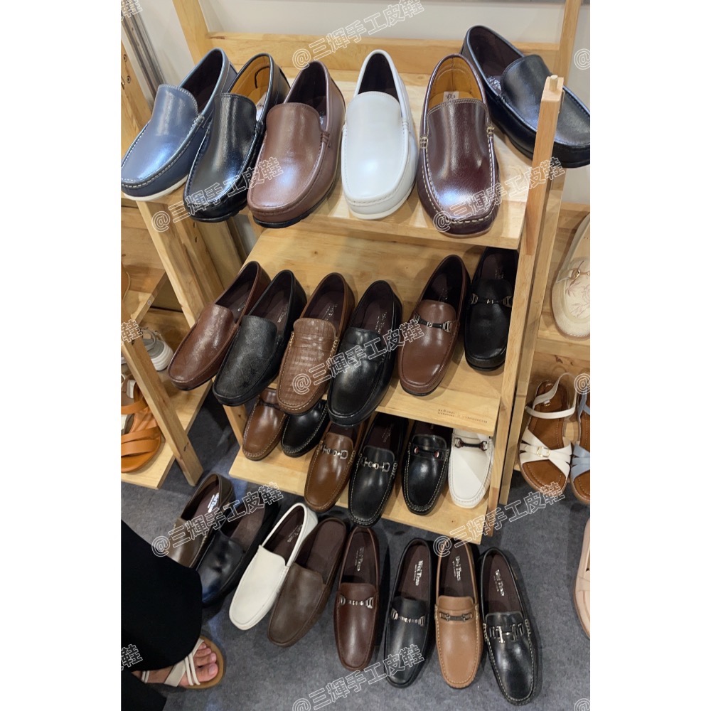 三輝皮鞋🇹🇼台灣製造 MIT手工鞋 真皮樂福鞋 後踩鞋 牛皮休閒鞋 豆豆鞋 開車鞋 兩穿鞋 穆勒鞋 真皮休閒鞋懶人鞋-細節圖6