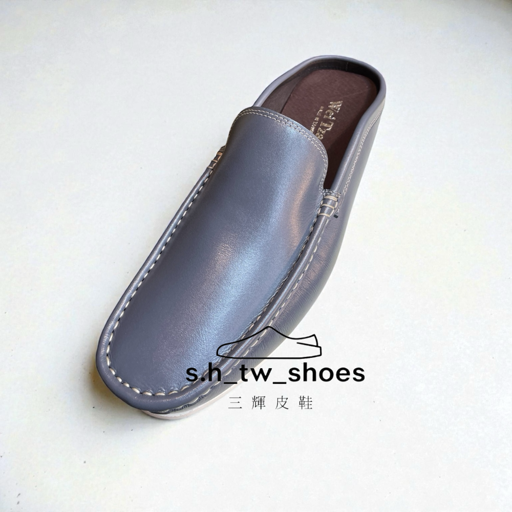 三輝皮鞋🇹🇼台灣製全真皮 老師傅手工鞋 柔軟義大利小牛皮啞光素面穆勒鞋 半拖鞋懶人鞋樂福鞋 英倫豆豆鞋 休閒鞋MIT-規格圖9