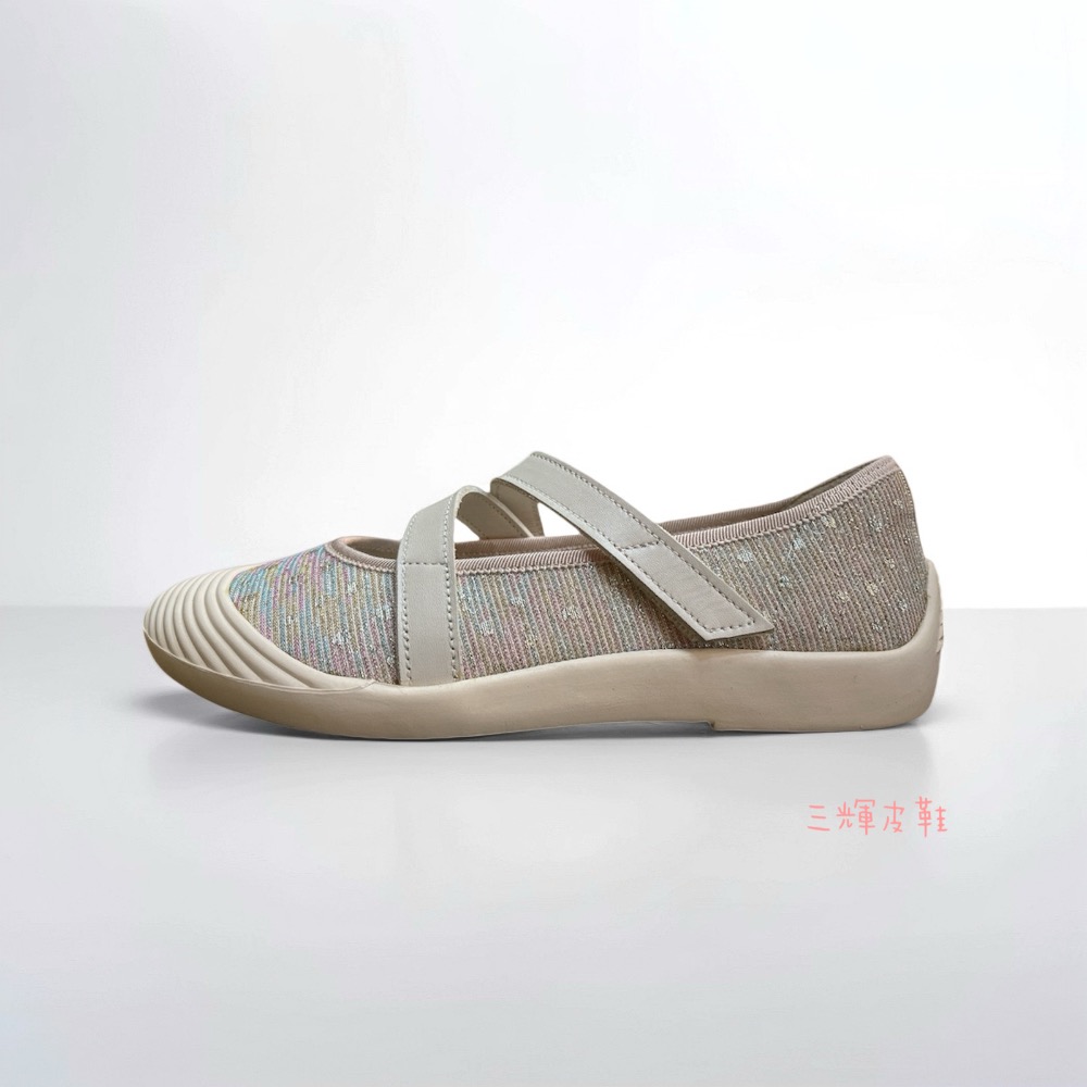 三輝皮鞋台灣製 全真皮 羊皮瑪莉珍鞋 娃娃鞋 芭蕾舞鞋 魔鬼氈可調整平底鞋 赫本鞋 芭蕾運動鞋 扁平足 休閒鞋 mit-細節圖6