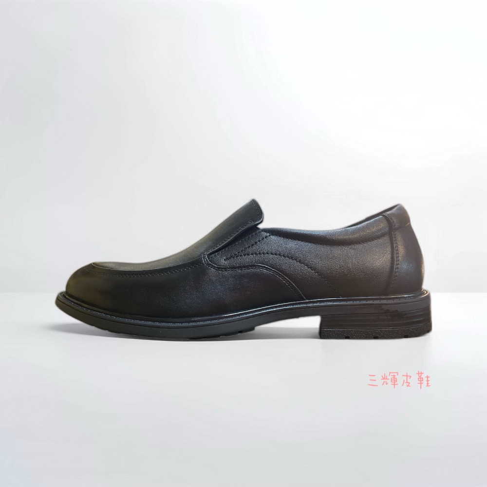 三輝皮鞋全真皮樂福鞋 牛皮氣墊免綁帶套入式商務皮鞋 休閒皮鞋 學生皮鞋 開車鞋 上班鞋 懶人皮鞋 紳士皮鞋 現貨加預購-細節圖3