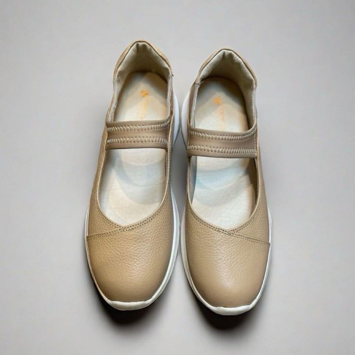 三輝皮鞋台灣製全真皮 牛皮超輕量人體工學氣墊瑪莉珍鞋 外銷日本娃娃鞋 日系休閒鞋輕便鞋懶人鞋健走鞋通勤鞋芭蕾舞運動零碼-細節圖2
