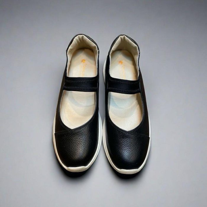 三輝皮鞋台灣製全真皮 牛皮超輕量人體工學氣墊瑪莉珍鞋 外銷日本娃娃鞋 日系休閒鞋輕便鞋懶人鞋健走鞋通勤鞋芭蕾舞運動零碼-細節圖4