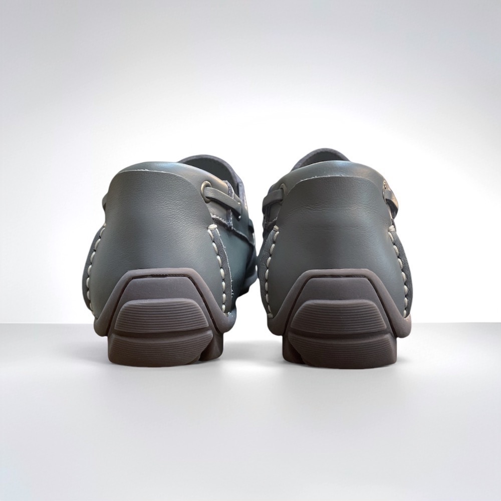 三輝皮鞋台灣製全真皮 牛皮免綁帶經典帆船鞋 獨家訂製鐵灰色 手工男休閒鞋老師傅訂作鞋MIT豆豆鞋雷根鞋樂福鞋開車鞋一腳蹬-細節圖4