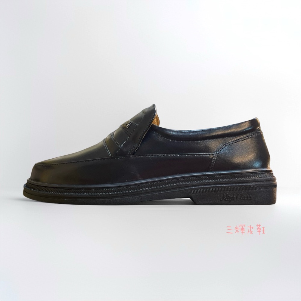 三輝皮鞋🇹🇼台灣製全真皮 牛皮鞋底縫製樂福鞋 MIT免綁帶直套式紳士鞋圓頭男皮鞋老師傅手工鞋商務鞋上班鞋爸爸鞋長輩鞋-細節圖5