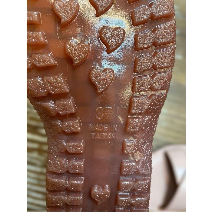 三輝皮鞋台灣製全真皮 牛皮超防滑生膠底鞋底縫線 花朵水鑽釦T字魔鬼氈平底涼鞋 MIT老師傅手工鞋底縫製寬楦鑽石女涼拖鞋-細節圖7