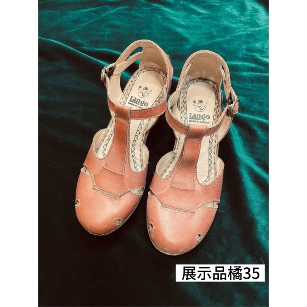 三輝皮鞋台灣製全真皮 牛皮超輕量鞋底縫製T字簍空天然軟木楔型高跟鞋 包頭高台厚底增高涼鞋 MIT手工鞋 一字瑪莉珍女鞋-規格圖11