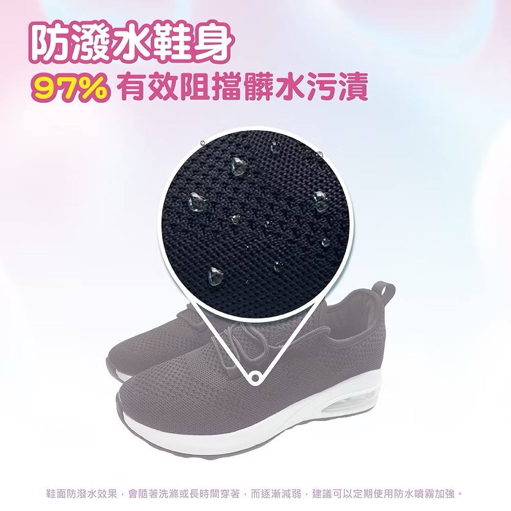 三輝皮鞋WHITE WHALE白鯨防潑水免綁帶襪套式氣墊彈力針織運動鞋 飛織透氣網布護膝蓋健走鞋台灣RED ANT紅螞蟻-細節圖4