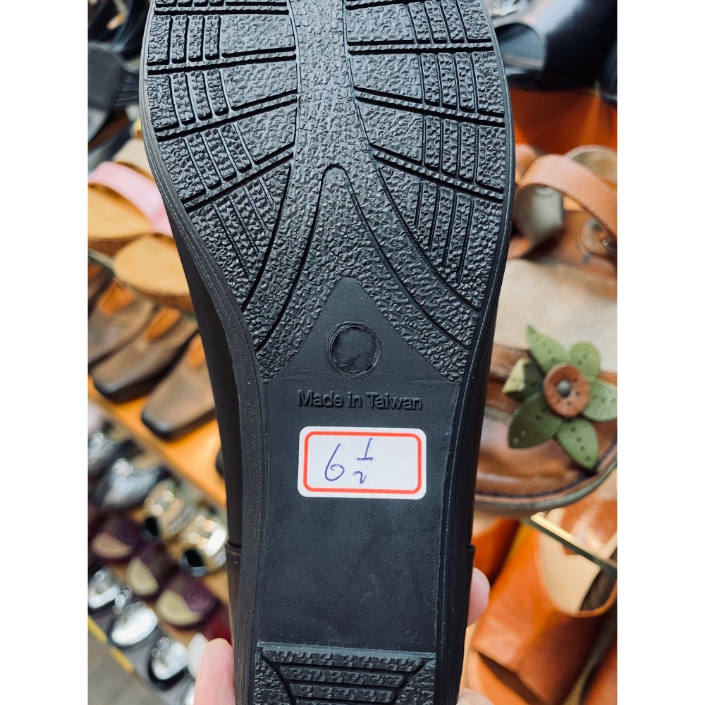 三輝皮鞋台灣製全真皮 牛皮圓頭素面足弓支撐楔型鞋平底鞋 MIT手工鞋坡跟鞋低跟鞋女上班鞋空姐鞋包鞋厚底鞋大尺碼小尺碼女鞋-細節圖6