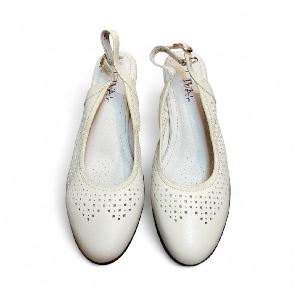 三輝皮鞋台灣製全真皮 牛皮雷射雕花簍空圓頭後空粗跟高跟鞋 MIT 包頭涼鞋 羊皮鏤空洞洞透氣靜音中跟低跟高跟涼鞋限量-細節圖3