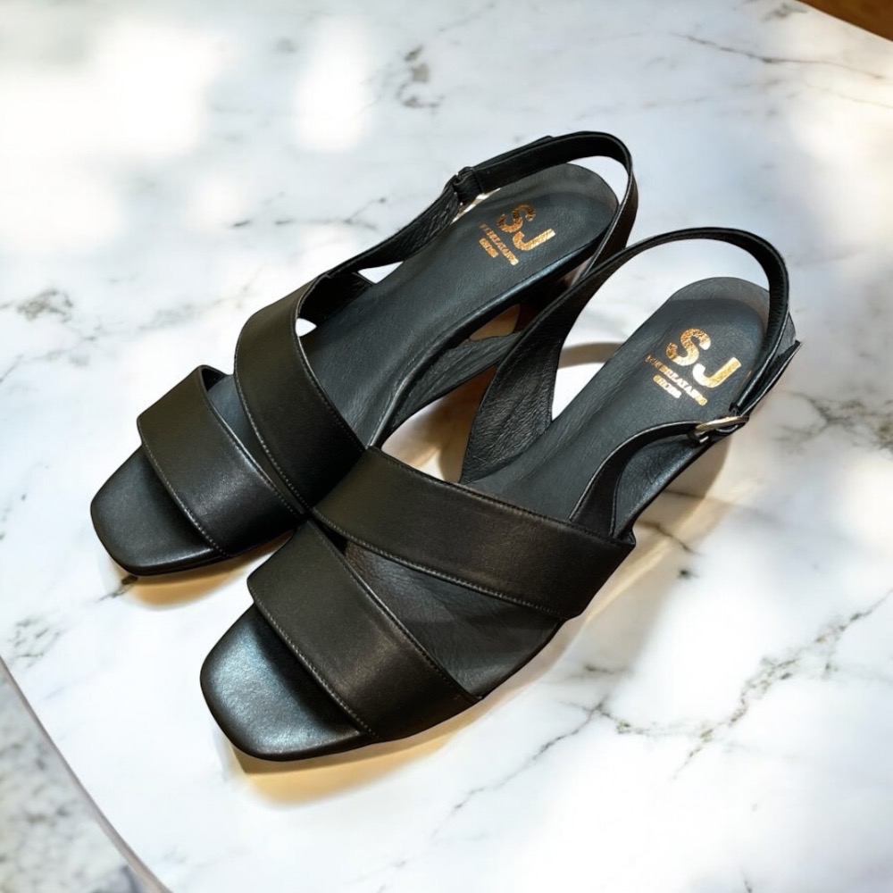 三輝皮鞋台灣製全真皮 柔軟羊皮氣質寬帶二字橫條低跟涼鞋 顯瘦顯腿長斜條紋高跟中跟後帶涼鞋 酒杯跟貓跟鞋羅馬涼鞋MIT現貨-細節圖4