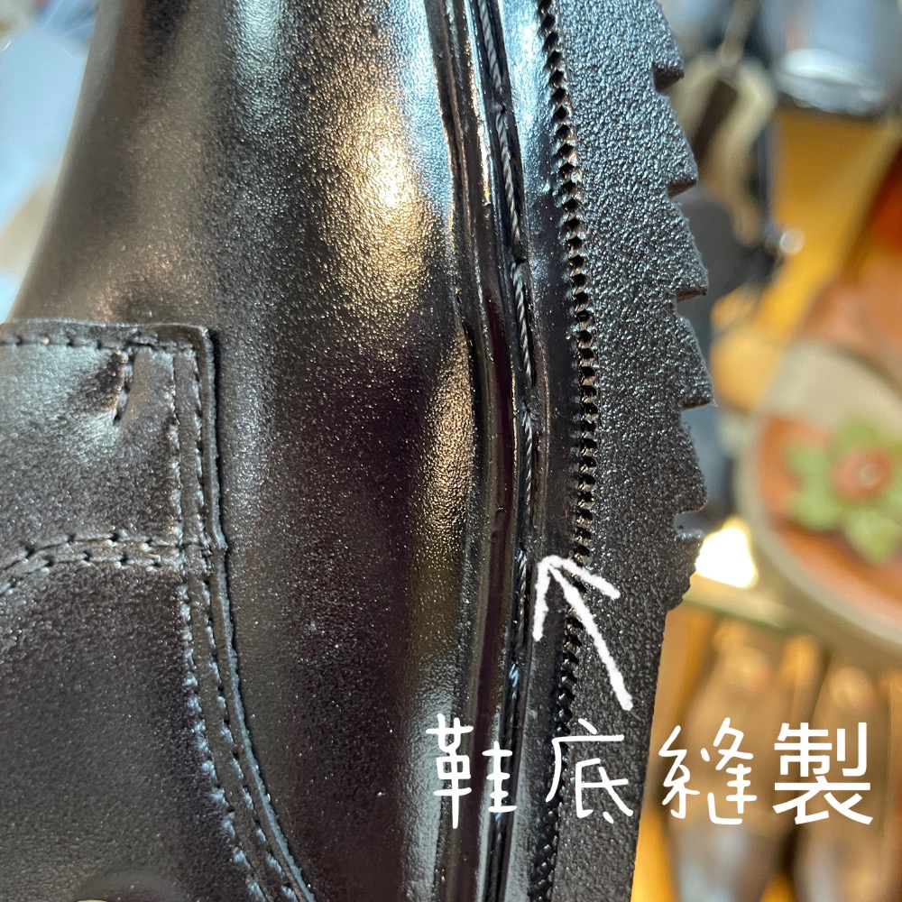 三輝皮鞋台灣製全真皮 牛皮鞋底縫製男女學生鞋上班鞋 圓頭綁帶款正式皮鞋德比鞋 MIT手工鞋 防磨腳防滑大底車線旅遊實習-細節圖4