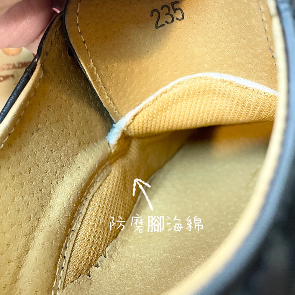 三輝皮鞋台灣製全真皮 牛皮鞋底縫製男女學生鞋上班鞋 圓頭綁帶款正式皮鞋德比鞋 MIT手工鞋 防磨腳防滑大底車線旅遊實習-細節圖5