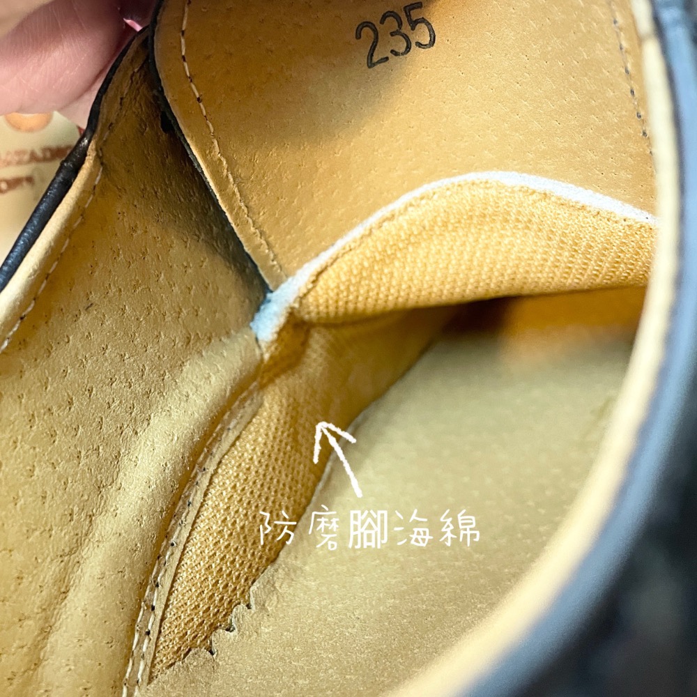 三輝皮鞋🇹🇼台灣製 真皮皮鞋 圓頭皮鞋 學生皮鞋 德比鞋 MIT手工鞋 上班鞋 牛皮固特異鞋底縫製綁帶實習合唱團女牛-細節圖5