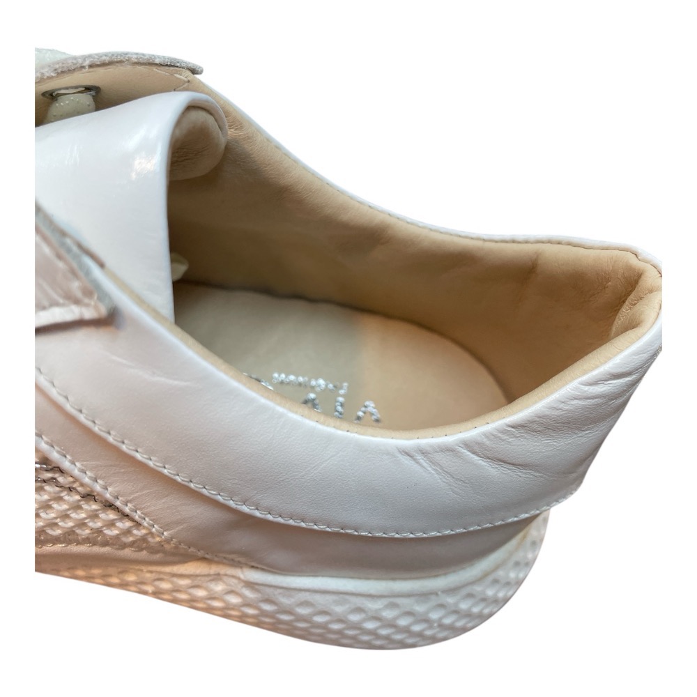 三輝皮鞋台灣製全真皮 MIT牛皮銀色反光流線型網面線條綁帶輕量休閒運動慢跑鞋透氣防滑限量款健走鞋通勤健步鞋 白/黑零碼-細節圖5