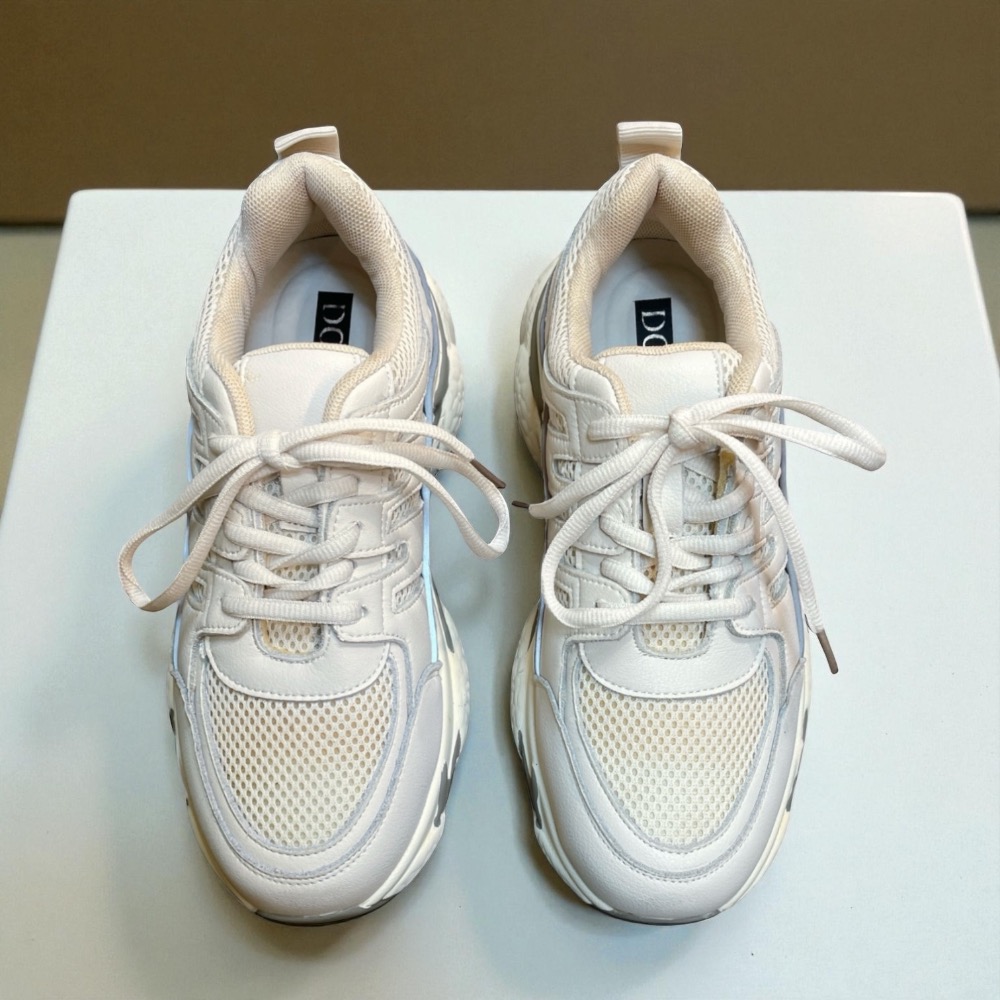 三輝皮鞋韓國製全真皮 牛皮輕量化夜間反光正韓綁帶款厚底休旅老爹鞋休閒鞋運動鞋  korea韓國連線東大門女透氣真皮運動鞋-細節圖6