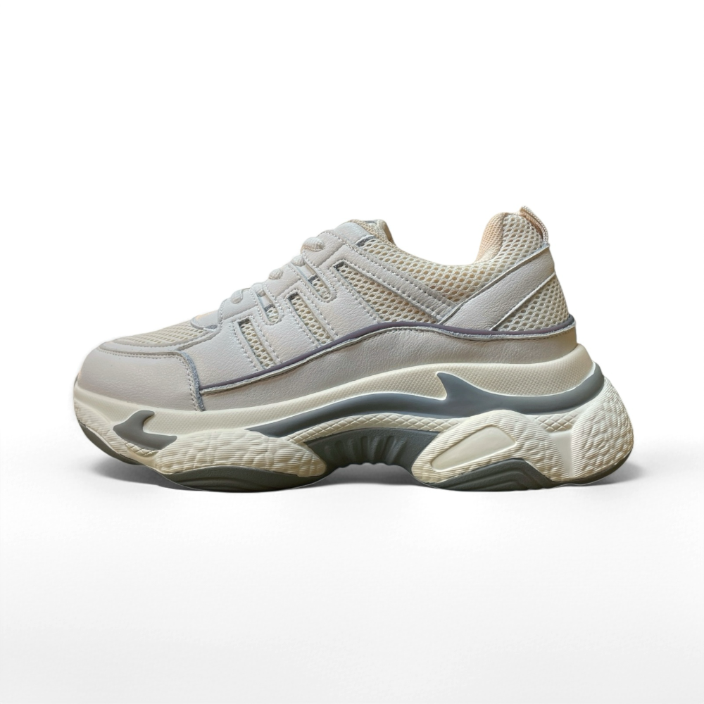 三輝皮鞋韓國製全真皮 牛皮輕量化夜間反光正韓綁帶款厚底休旅老爹鞋休閒鞋運動鞋  korea韓國連線東大門女透氣真皮運動鞋-細節圖7