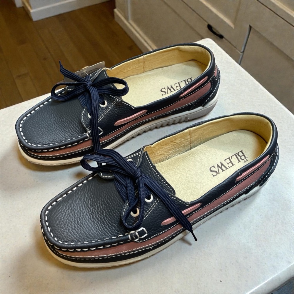 三輝皮鞋台灣製全真皮 MIT手工鞋 牛皮雙氣墊鞋底縫製固特異小方頭鞋帶款帆船鞋女豆豆鞋休閒鞋莫卡辛平底鞋大尺碼女鞋大腳-細節圖4