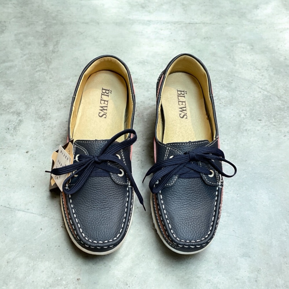 三輝皮鞋台灣製全真皮 MIT手工鞋 牛皮雙氣墊鞋底縫製固特異小方頭鞋帶款帆船鞋女豆豆鞋休閒鞋莫卡辛平底鞋大尺碼女鞋大腳-細節圖5