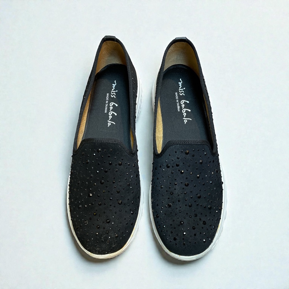 三輝皮鞋台灣製babala MIT真皮羊皮麂皮輕量卯釘圓頭深口女平底鞋女樂福鞋包鞋反毛皮懶人鞋輕便鞋休閒鞋大尺碼女鞋-細節圖6